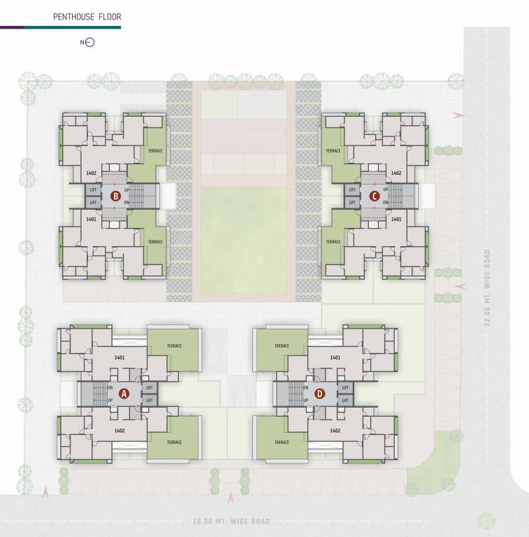  anandam Block A Penthouse Cluster Plan
