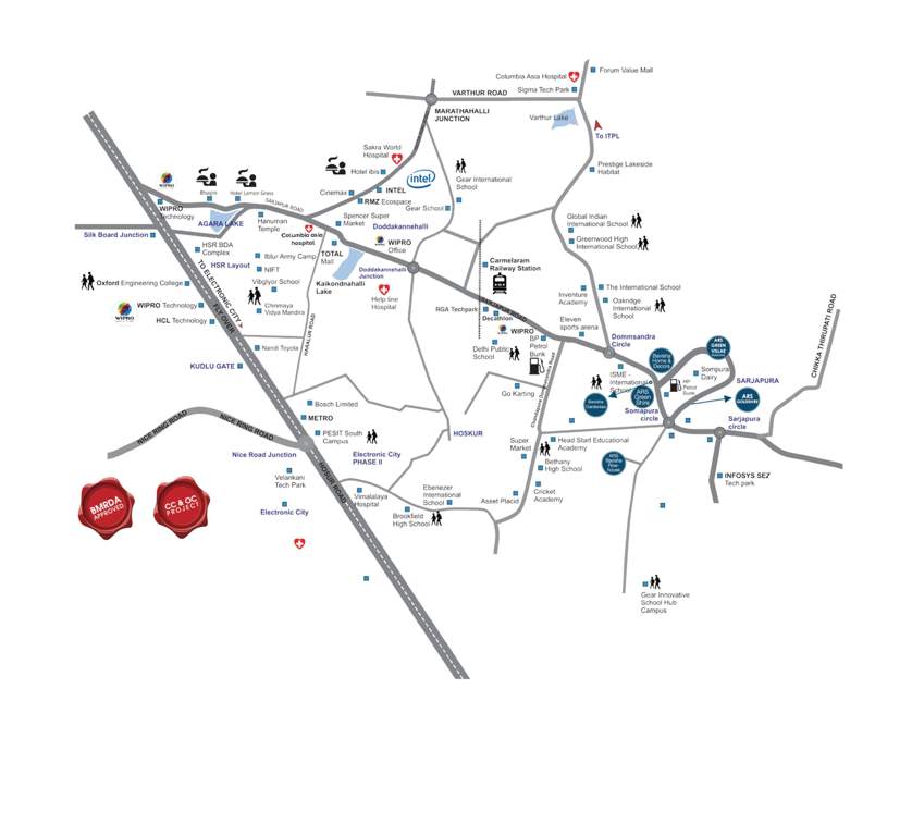  bhavisha signature homes Location Plan
