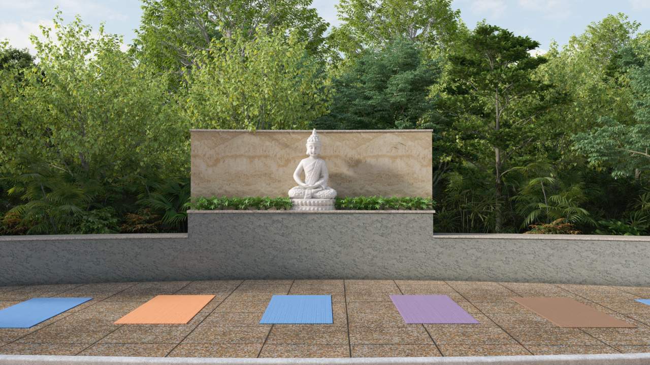  bhavisha signature homes Yoga/ Meditation Area