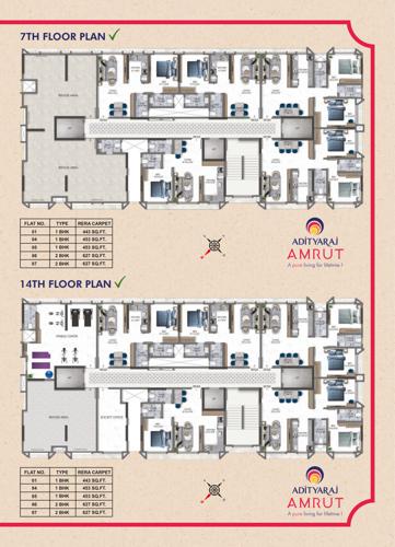  adityaraj-amrut-comfort-home Kanchanganga CHS Adityaraj Ganga Cluster Plan