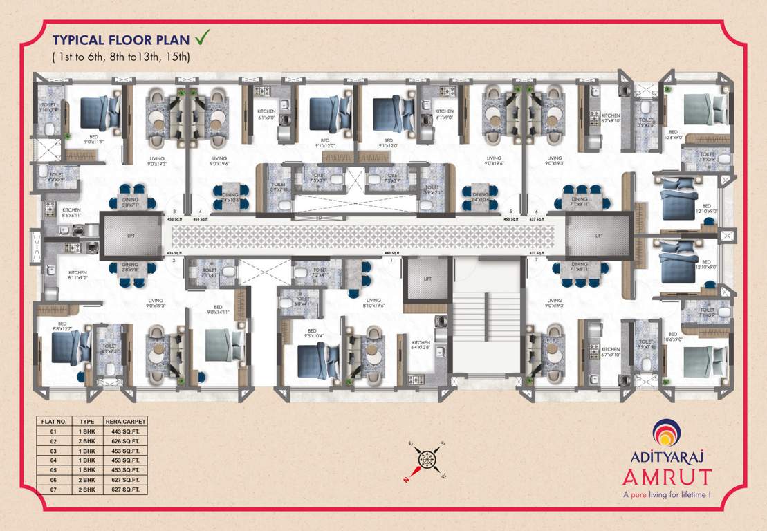  adityaraj amrut comfort home Kanchanganga CHS Adityaraj Ganga Cluster Plan