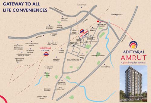  adityaraj-amrut-comfort-home Location Plan