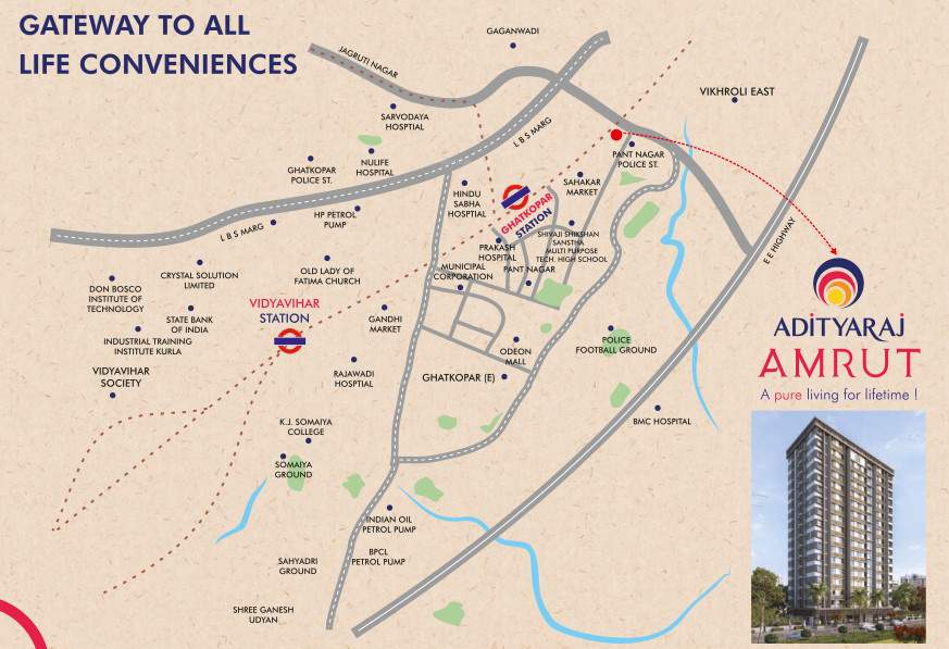  adityaraj amrut comfort home Location Plan