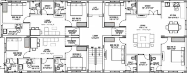  sri-divyam Sri Divyam Typical Cluster Plan
