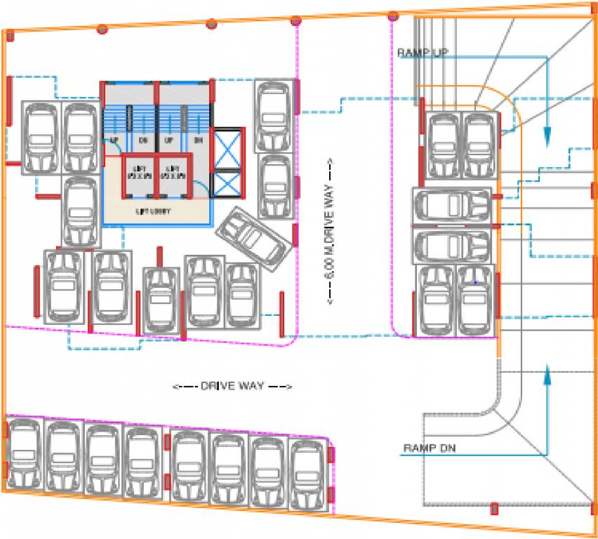  urbania Millenium Urbania First Floor Cluster Plan