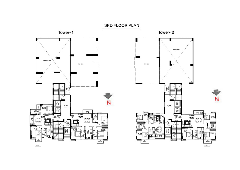  tattvam Tower 1 & Tower 2 Cluster Plan