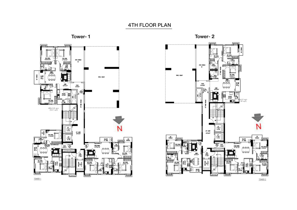  tattvam Tower 1 & Tower 2 Cluster Plan