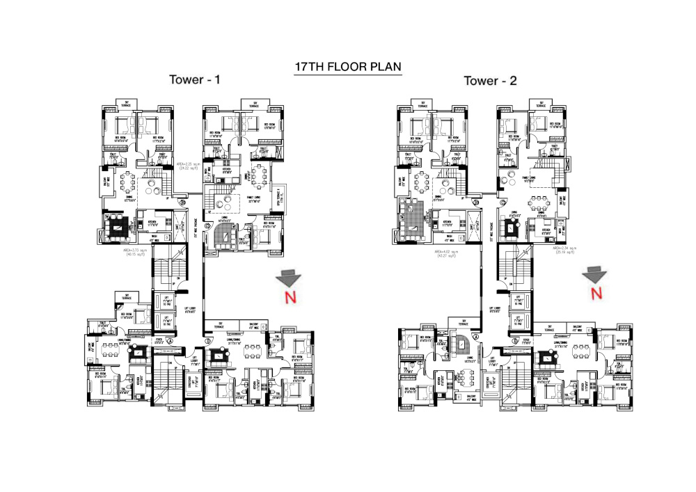  tattvam Tower 1 & Tower 2 Cluster Plan