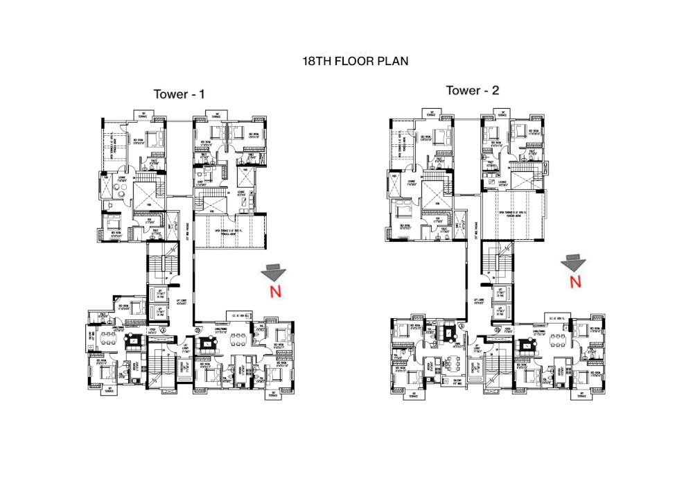  tattvam Tower 1 & Tower 2 Cluster Plan