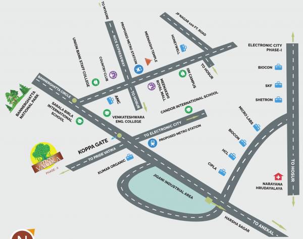  vatika-phase-ii Location Plan