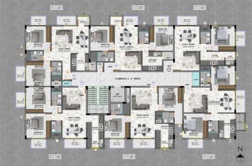  arambh ALN Arambh Cluster Plan from 1st to 4th Floor