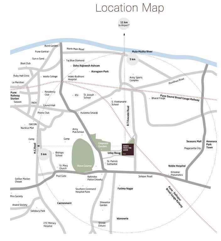  songs from the wood phase 2 Location Plan
