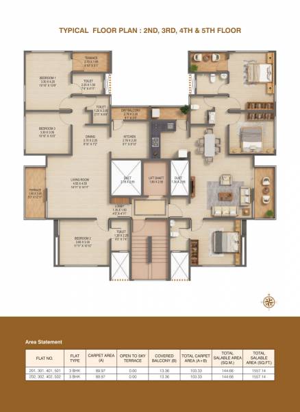  western-casa Western Casa Cluster Plan