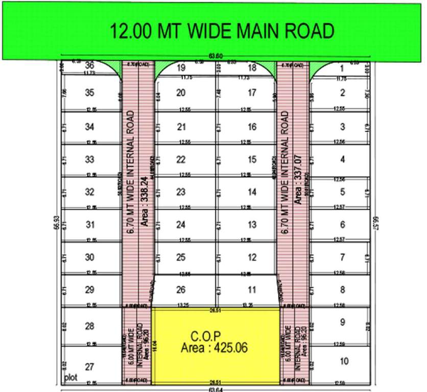 vrundavan bunglows Layout Plan