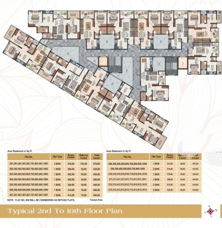  snehasparsh residency Building A Cluster Plan