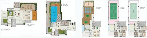  royal-view Royal View Tower A, B, C Cluster Plan For Club House From Ground Floor To Fourth Floor 