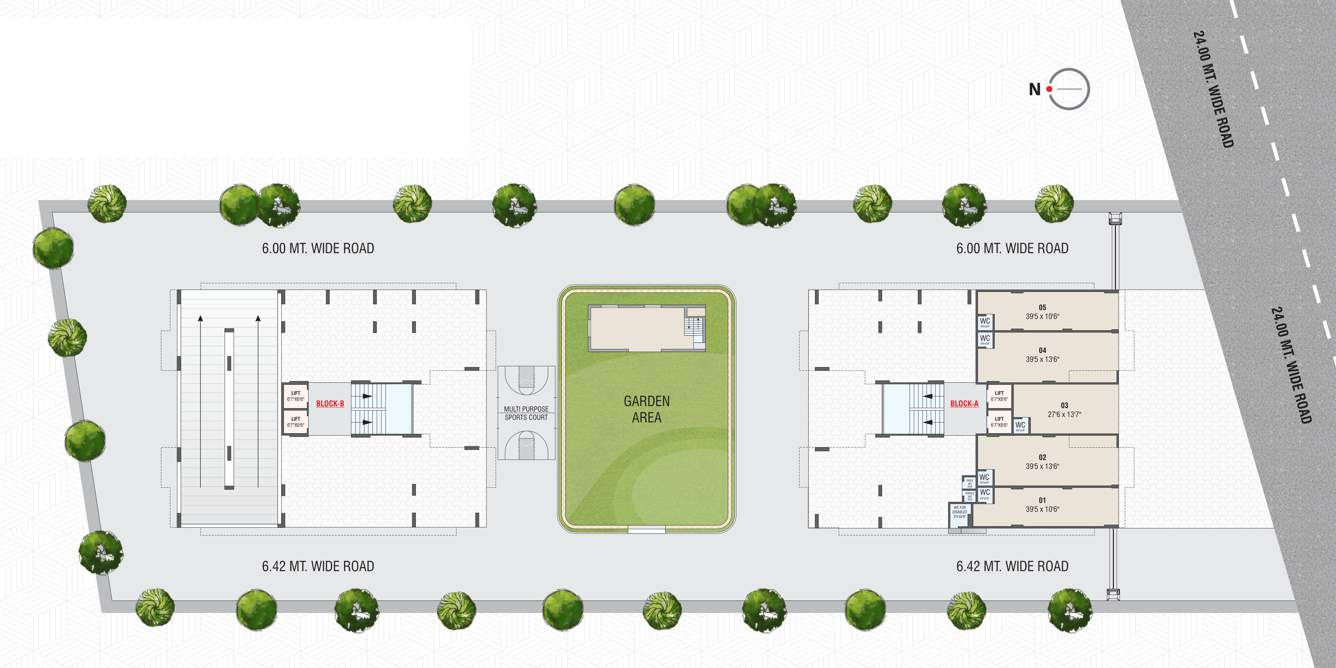  imperial sky Block A & B Cluster Plan For Ground Floor