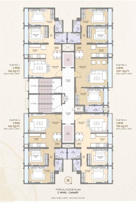  canary Tower B Cluster Plan