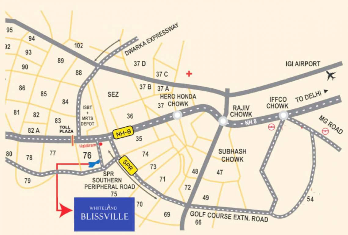blissville Location Plan