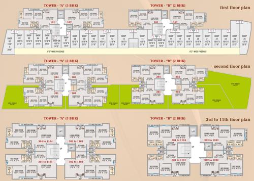 zam-zam-tower Block A And B Cluster Plan From 1st to 11th Floor