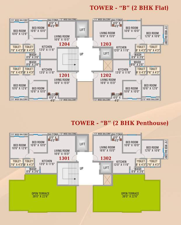  zam zam tower Block B Cluster Plan From 12th to 13th Floor