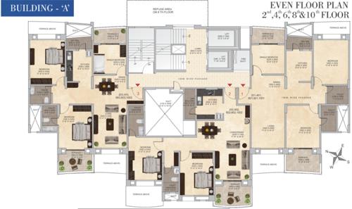  green-valley-a-building-e-building A Building Cluster Plan from 2nd, 4rth, 6th, 8th And 10th Floor