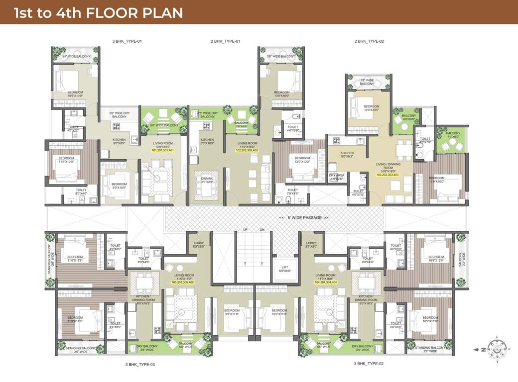  prabhu swaraj Prabhu Swaraj Cluster Plan From 1st To 4th Floor