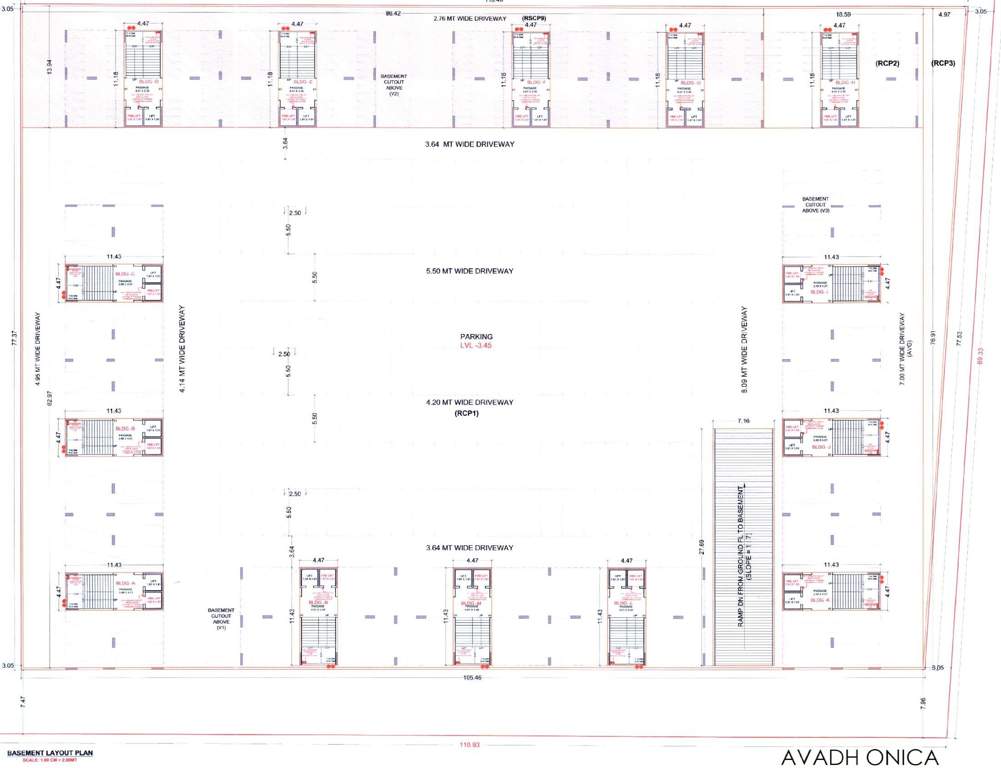 onica Block A, Block B, Block C, Block D, Block E, Block F, Block G, Block H, Block I, Block J, Block K, Block L, Block M, Block N Basement Cluster Plan