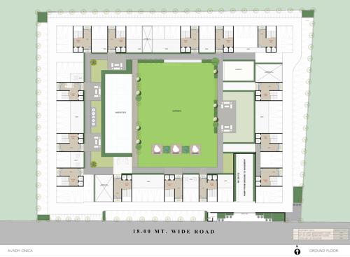  onica Block A, Block B, Block C, Block D, Block E, Block F, Block G, Block H, Block I, Block J, Block K, Block L, Block M, Block N  Cluster Plan for ground Floor