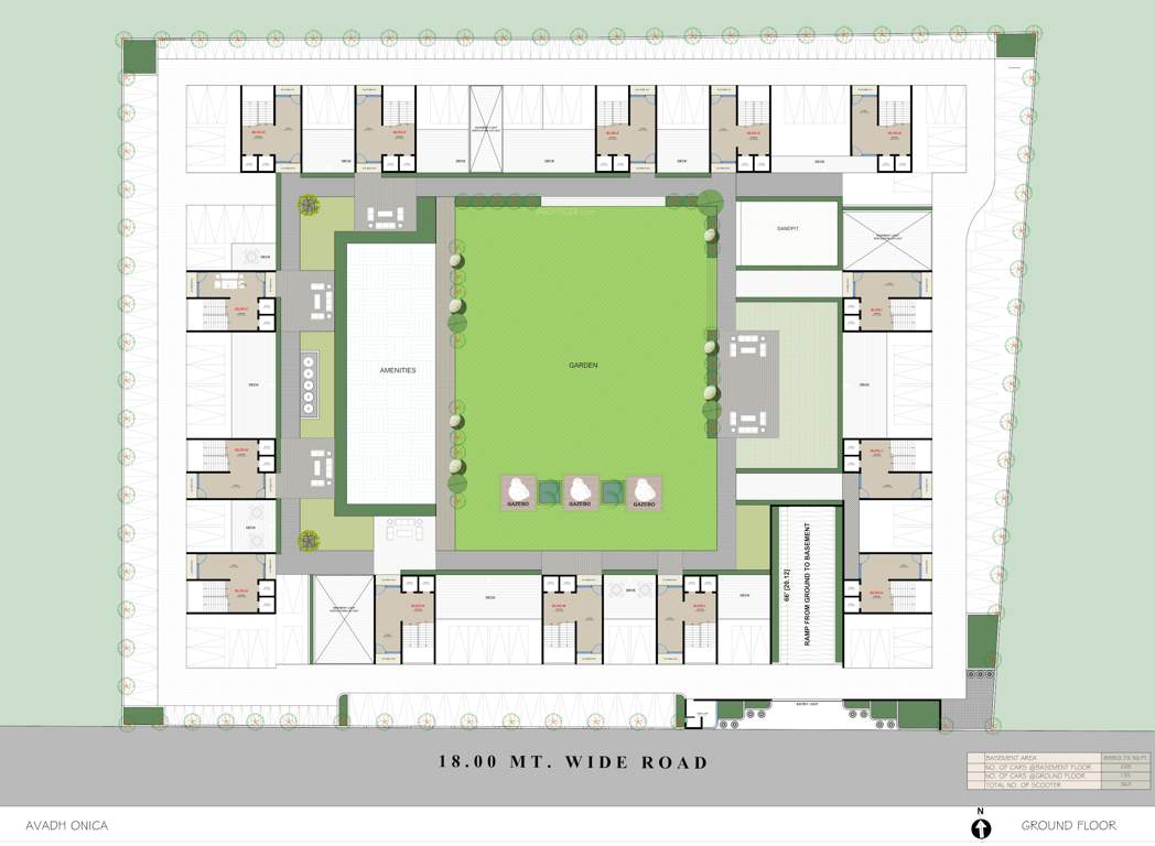 onica Block A, Block B, Block C, Block D, Block E, Block F, Block G, Block H, Block I, Block J, Block K, Block L, Block M, Block N Cluster Plan for ground Floor