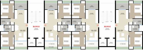  onica Block D And Block E Cluster Plan from 1st to 12th Floor
