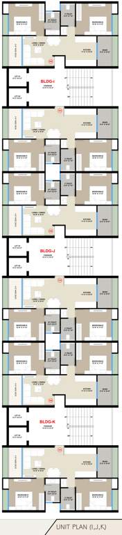 onica Block I, Block J And Block K Cluster Plan from 1st to 13th Floor