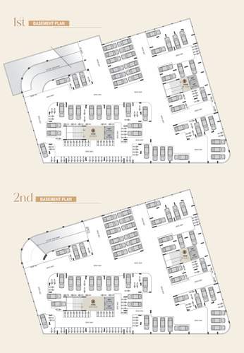  zuri Block A And B Cluster Plan From Basement 1st to 2nd Floor