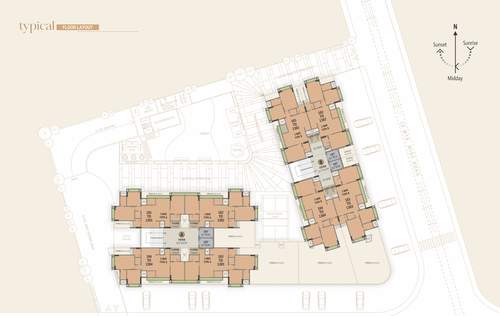  zuri Block A Cluster Plan For Typical Floor