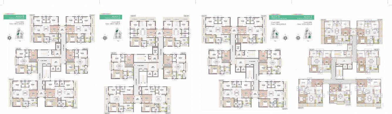 pristine Block B,C,D & E Cluster Plan
