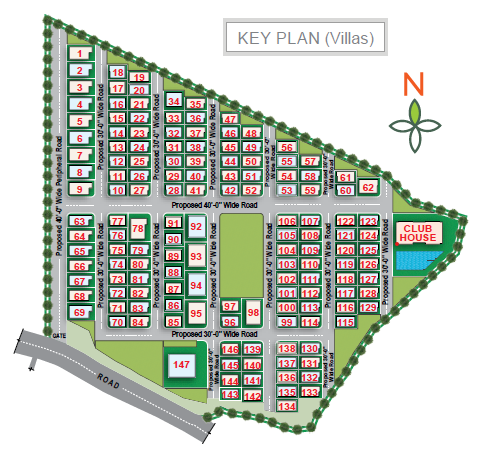  rising-east Layout Plan