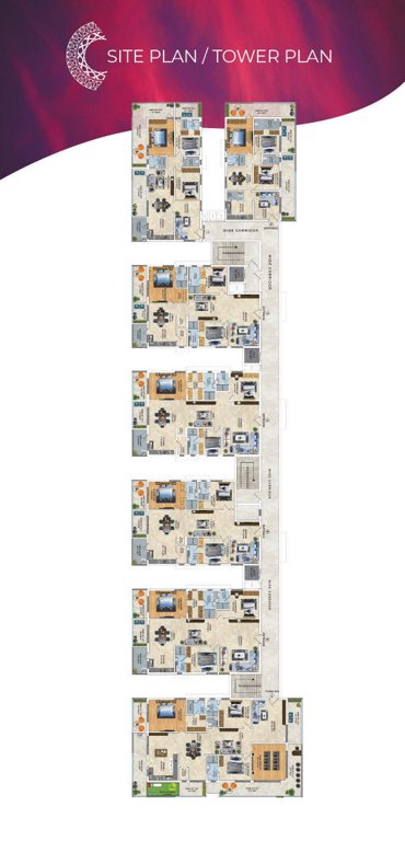  luxurio 75 residences Luxurio 75 Residences Cluster Plan