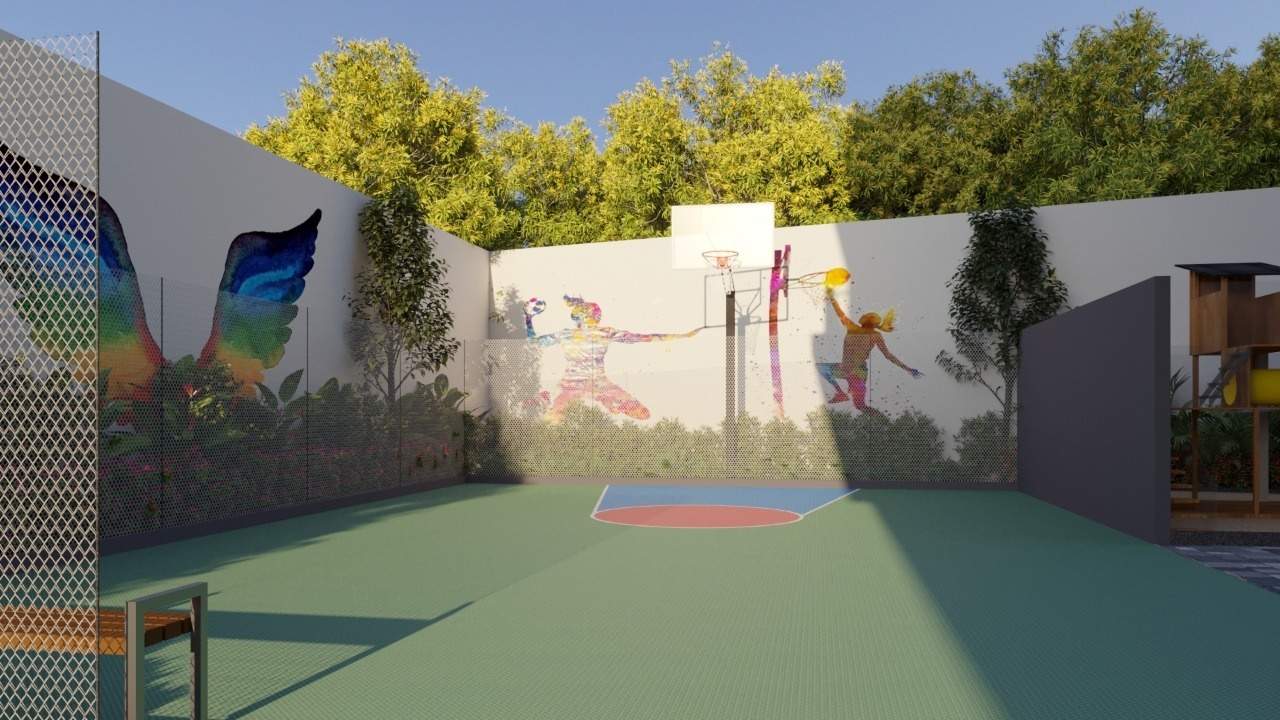  luxurio 75 residences Basketball Court