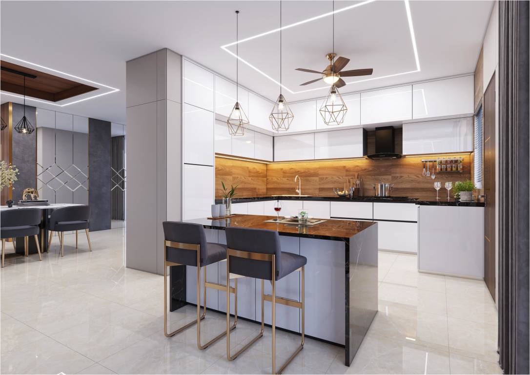  luxurio 75 residences Kitchen