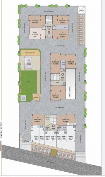 layoutPlan of Krishna Crystal Heights