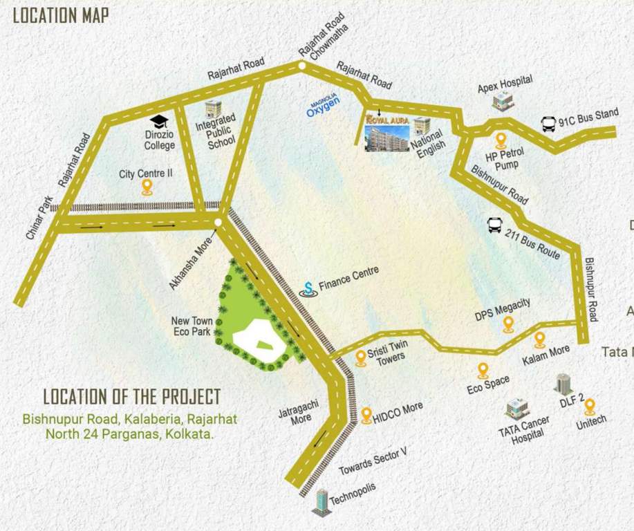  royal aura Location Plan