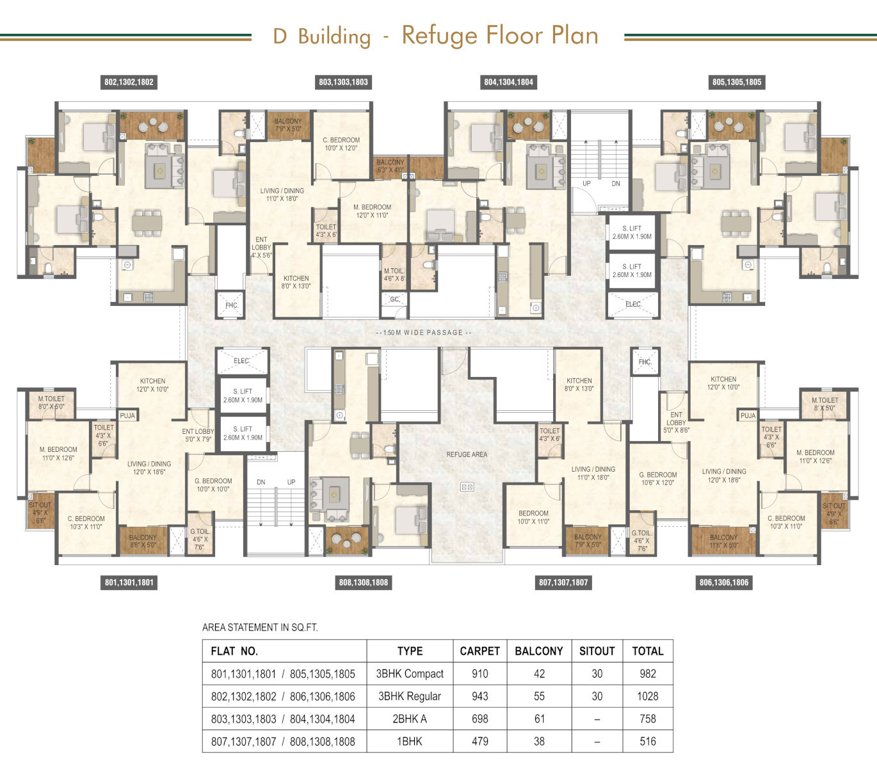  lush residences TOWER D Refugee Cluster Plan