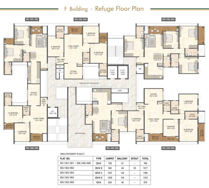  lush residences TOWER F Refugee Cluster Plan