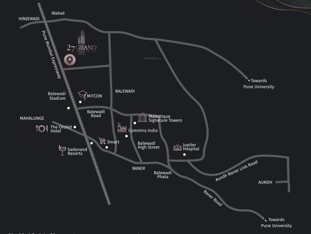 27 grand residences tower 1 Location Plan