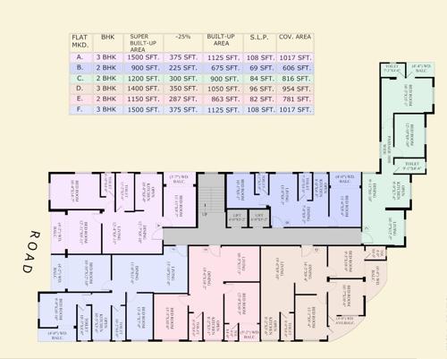  vista Silver Vista Cluster Plan from 1st to 8th Floor