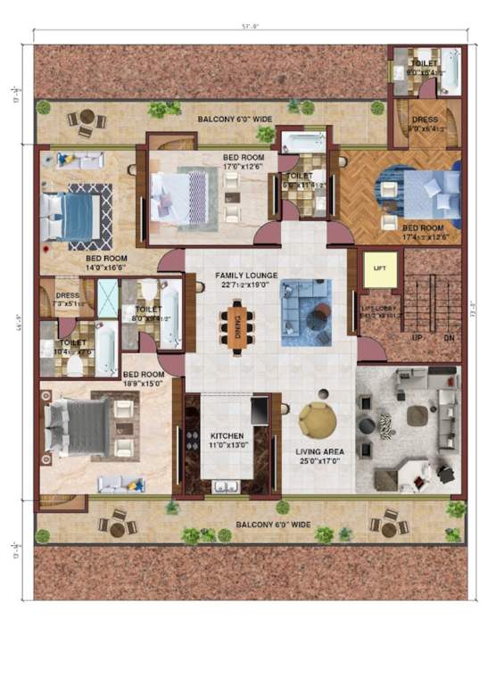  kings elegant floors Kings Elegant Floors Cluster Plan From 1st To 4th Floor