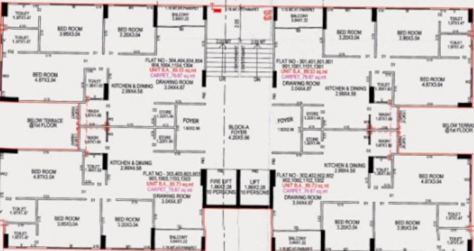  heights ii Block A Cluster Plan From 3rd To 13th Floor