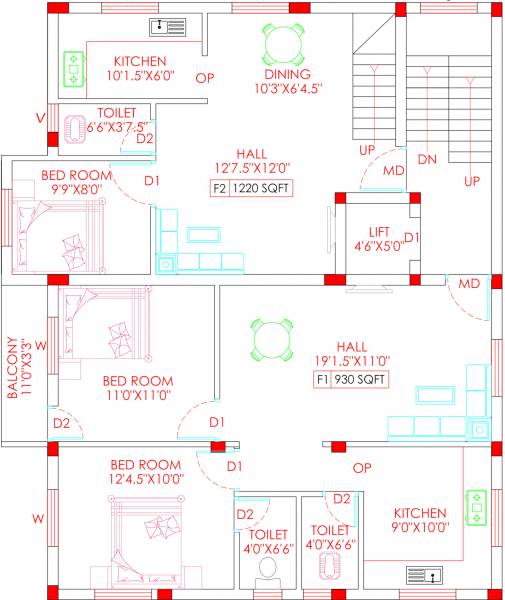  yeshika-square Yeshika Square Cluster Plan For 1st Floor