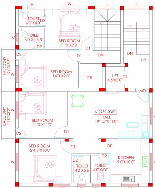  yeshika-square Yeshika Square Cluster Plan For 2nd Floor