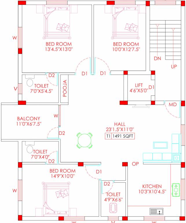  yeshika square Yeshika Square Cluster Plan For 3rd Floor